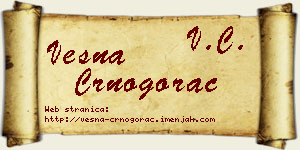Vesna Crnogorac vizit kartica